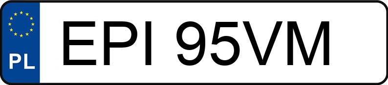 Numer rejestracyjny EPI 95VM posiada AUDI A4 1.9 TDI AVANT - EPI95VM