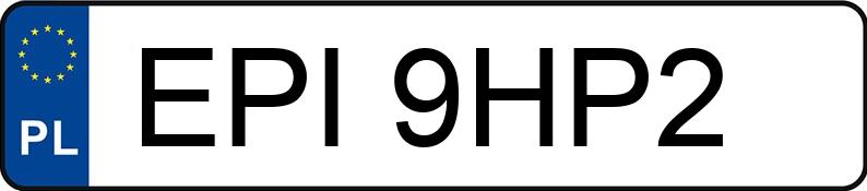 Numer rejestracyjny EPI 9HP2 posiada BMW 316I - EPI9HP2