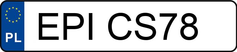 Numer rejestracyjny EPI CS78 posiada AUDI A4 2.0 KAT - EPICS78