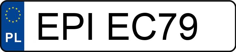 Numer rejestracyjny EPI EC79 posiada AUDI A4 1.6 Kat. MR`05 E4 8E A4 1.6 Kat. MR`05 E4 8E - EPIEC79