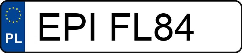 Numer rejestracyjny EPI FL84 posiada SUZUKI Sport./Szosowe od 600 ccm GSX 1100 G - EPIFL84