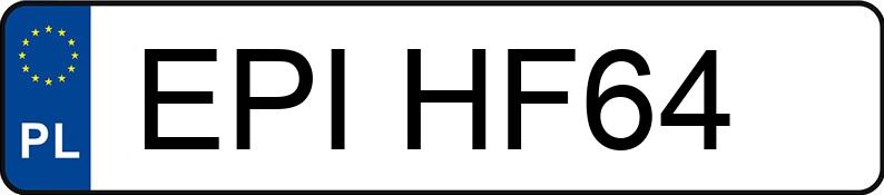 Numer rejestracyjny EPI HF64 posiada AUDI A4 - EPIHF64
