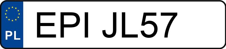 Numer rejestracyjny EPI JL57 posiada AUDI A6 Allroad TDI MR`12 E6 4G clean diesel S tronic - EPIJL57