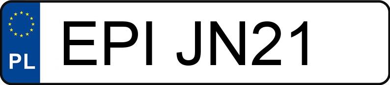 Numer rejestracyjny EPI JN21 posiada BMW X3 Diesel MR`10 E5 F25 xDrive30d Step - EPIJN21