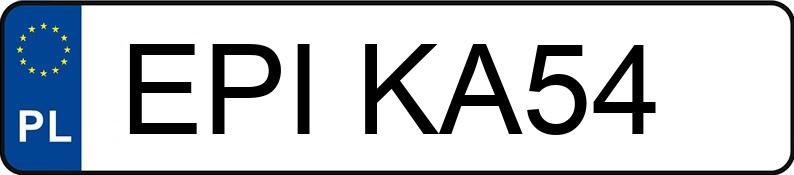 Numer rejestracyjny EPI KA54 posiada BMW 316i Kat. MR`98 E46 316i Kat. MR`98 E46 - EPIKA54