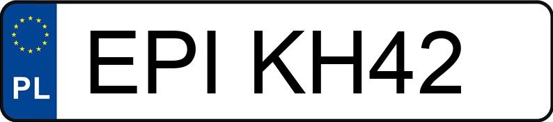 Numer rejestracyjny EPI KH42 posiada BMW 3 - EPIKH42