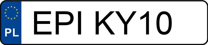 Numer rejestracyjny EPI KY10 posiada VOLKSWAGEN T-ROC - EPIKY10