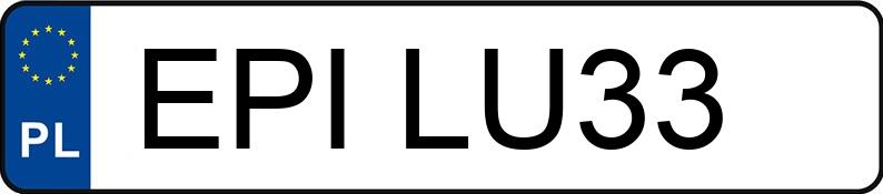 Numer rejestracyjny EPI LU33 posiada VOLKSWAGEN GOLF - EPILU33