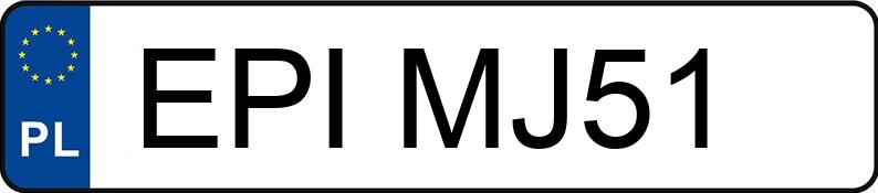 Die Registrierungsnummer EPI MJ51 hat BMW 330i Kat. MR`98 E46 330i Kat. MR`98 E46 - EPIMJ51
