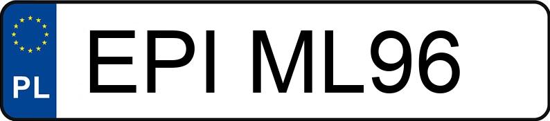Il numero di registrazione EPI ML96 ha BMW 428i Coupe MR`13 E6 F32 - EPIML96