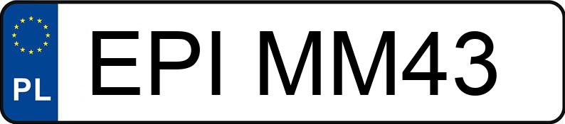 Numer rejestracyjny EPI MM43 posiada AUDI A4 Avant 1.8 TFSI Kat. MR`07 E4 B8 A4 Avant 1.8 TFSI Kat. MR`07 E4 B8 - EPIMM43