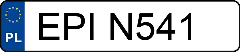 Numer rejestracyjny EPI N541 posiada VOLKSWAGEN GOLF 1,6 - EPIN541 Numer rejestracyjny EPI N541 posiada VOLKSWAGEN GOLF 1,6 - EPIN541