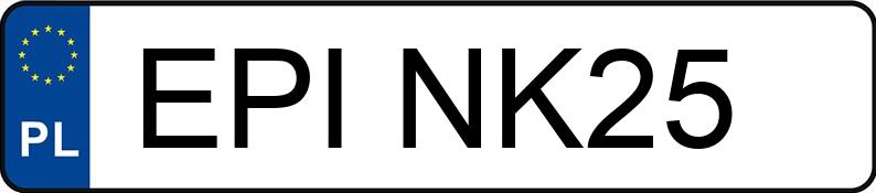 Numer rejestracyjny EPI NK25 posiada AUDI A3 1.6 MR`06 E4 8P Ambition - EPINK25 Numer rejestracyjny EPI NK25 posiada AUDI A3 1.6 MR`06 E4 8P Ambition - EPINK25