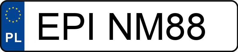 Numer rejestracyjny EPI NM88 posiada BMW 535i MR`10 E5 F10 535i MR`10 E5 F10 - EPINM88 Numer rejestracyjny EPI NM88 posiada BMW 535i MR`10 E5 F10 535i MR`10 E5 F10 - EPINM88