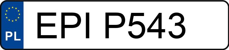 Numer rejestracyjny EPI P543 posiada SKODA FABIA - EPIP543