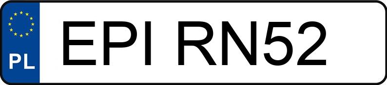 Numer rejestracyjny EPI RN52 posiada CITROEN C3 Aircross 1.2 MR`17 E6.2 Rip Curl - EPIRN52