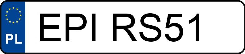 Numer rejestracyjny EPI RS51 posiada VOLKSWAGEN Passat B7 2.0 TDI-CR MR`10 E5 Comfortline BMT - EPIRS51