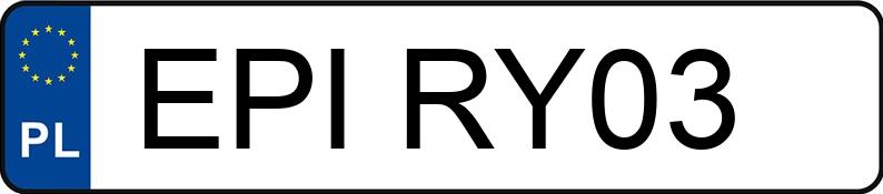 Numer rejestracyjny EPI RY03 posiada VOLVO FM 420 E6 37.0t FM 420 - EPIRY03 Numer rejestracyjny EPI RY03 posiada VOLVO FM 420 E6 37.0t FM 420 - EPIRY03