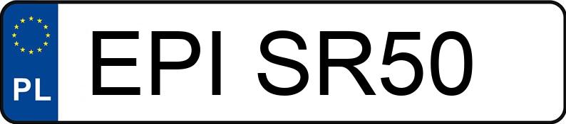 Numer rejestracyjny EPI SR50 posiada BMW 316i Touring MR`06 E4 E91 316i Touring MR`06 E4 E91 - EPISR50