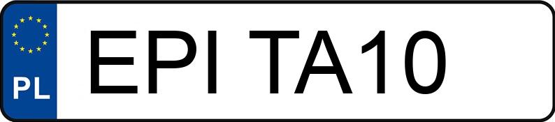 Numer rejestracyjny EPI TA10 posiada CITROEN DS3 1.6 16V HDI FAP MR`09 E4 So Chic - EPITA10 Numer rejestracyjny EPI TA10 posiada CITROEN DS3 1.6 16V HDI FAP MR`09 E4 So Chic - EPITA10