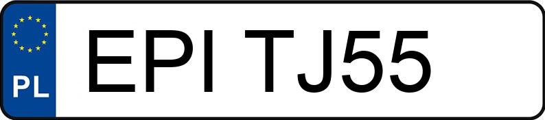 Numer rejestracyjny EPI TJ55 posiada BMW 320 Diesel Kat. MR`01 E3 E46 320 Diesel Kat. MR`01 E3 E46 - EPITJ55