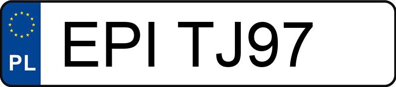 Numer rejestracyjny EPI TJ97 posiada BMW 535 Diesel DPF MR`10 E5 F10 Steptronic - EPITJ97