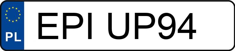 Numer rejestracyjny EPI UP94 posiada YAMAHA Sportowe do 600 ccm YZF-R125 - EPIUP94 Numer rejestracyjny EPI UP94 posiada YAMAHA Sportowe do 600 ccm YZF-R125 - EPIUP94