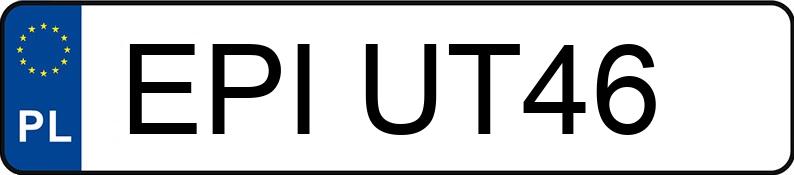 Numer rejestracyjny EPI UT46 posiada FORD Focus 1.6 MR`05 E4 Sport - EPIUT46