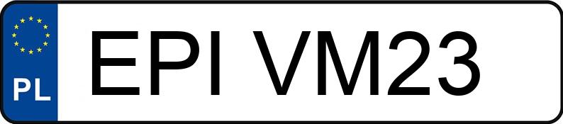Le numéro d’enregistrement EPI VM23 a VOLKSWAGEN Golf V 1.9 TDi MR`03 E4 GT Sport - EPIVM23