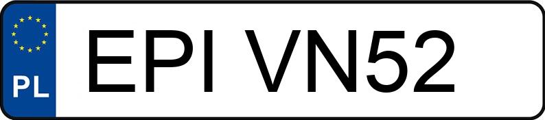 Numer rejestracyjny EPI VN52 posiada BMW 318 Diesel MR`04 E4 E90 318 Diesel MR`04 E4 E90 - EPIVN52