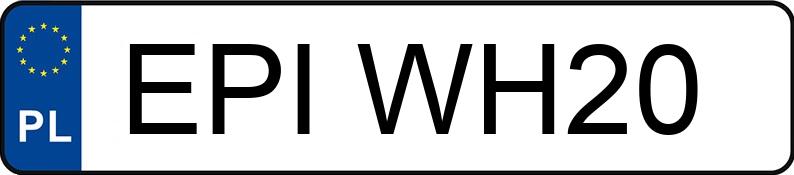 Numer rejestracyjny EPI WH20 posiada VOLKSWAGEN GOLF - EPIWH20