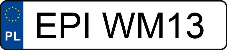 Numer rejestracyjny EPI WM13 posiada CITROEN C4 PICASSO - EPIWM13 Numer rejestracyjny EPI WM13 posiada CITROEN C4 PICASSO - EPIWM13