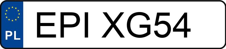 Numer rejestracyjny EPI XG54 posiada LEXUS LS430 - EPIXG54