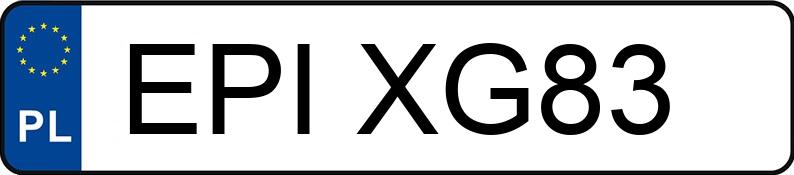 Numer rejestracyjny EPI XG83 posiada PEUGEOT 307 1.6 MR`01 E3 XR - EPIXG83