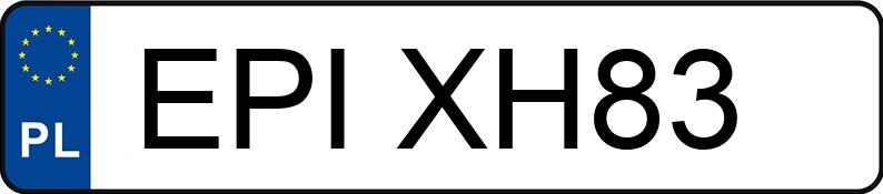 Numer rejestracyjny EPI XH83 posiada OPEL ASTRA - EPIXH83
