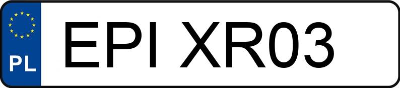 Numer rejestracyjny EPI XR03 posiada YAMAHA Sportowe do 600 ccm YZF-R125 - EPIXR03 Numer rejestracyjny EPI XR03 posiada YAMAHA Sportowe do 600 ccm YZF-R125 - EPIXR03