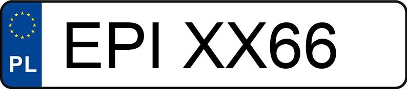 Numer rejestracyjny EPI XX66 posiada BMW X6 XDRIVE30D - EPIXX66