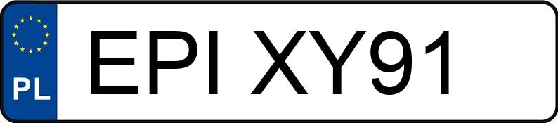 Numer rejestracyjny EPI XY91 posiada KEMPF KOLEBA SKM - EPIXY91