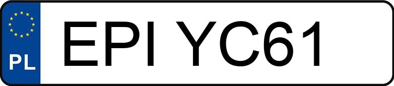 Numer rejestracyjny EPI YC61 posiada OPEL Astra II 1.6 MR`98 Astra II 1.6 MR`98 - EPIYC61
