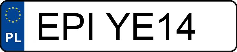Numer rejestracyjny EPI YE14 posiada YAMAHA Naked Bike do 600 ccm MT-125 - EPIYE14