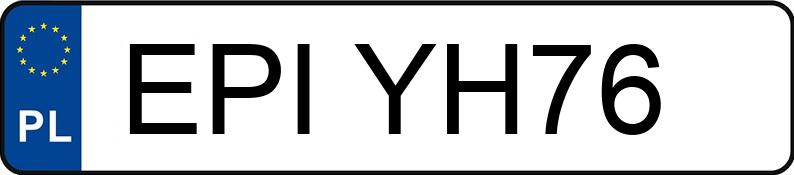 Numer rejestracyjny EPI YH76 posiada VOLVO V40 - EPIYH76