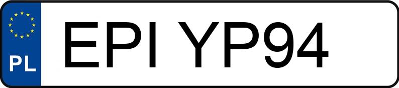 Numer rejestracyjny EPI YP94 posiada BMW 530 Touring Diesel DPF MR`07 E4 E61 - EPIYP94