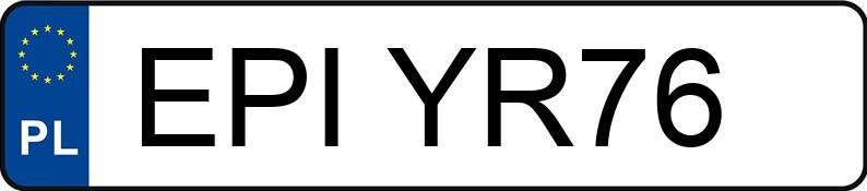 Numer rejestracyjny EPI YR76 posiada HYUNDAI I30 - EPIYR76