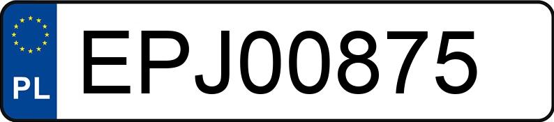 Numer rejestracyjny EPJ 00875 posiada MITSUBISHI ASX - EPJ00875 Numer rejestracyjny EPJ 00875 posiada MITSUBISHI ASX - EPJ00875