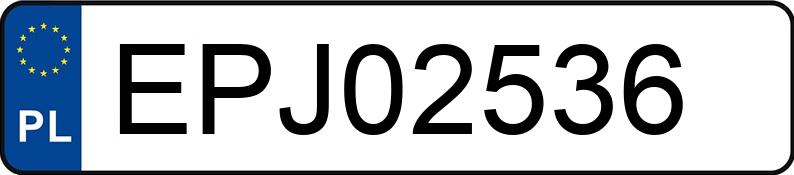 Numer rejestracyjny EPJ 02536 posiada OPEL VECTRA - EPJ02536 Numer rejestracyjny EPJ 02536 posiada OPEL VECTRA - EPJ02536