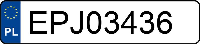 Numer rejestracyjny EPJ 03436 posiada PEUGEOT PARTNER - EPJ03436 Numer rejestracyjny EPJ 03436 posiada PEUGEOT PARTNER - EPJ03436