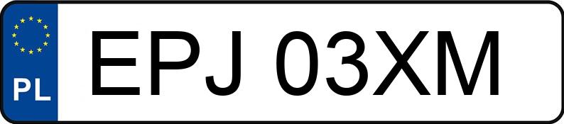 Numer rejestracyjny EPJ 03XM posiada PEUGEOT 107 1.0 MR`05 E4 Trendy 70 2 tronic - EPJ03XM