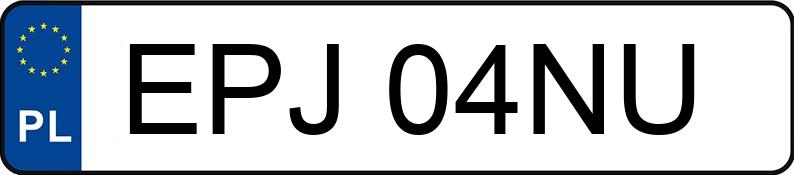 Numer rejestracyjny EPJ 04NU posiada BMW 320 Diesel MR`04 E3 E90 320 Diesel MR`04 E3 E90 - EPJ04NU