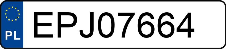 Numer rejestracyjny EPJ 07664 posiada FORD FIESTA - EPJ07664 Numer rejestracyjny EPJ 07664 posiada FORD FIESTA - EPJ07664