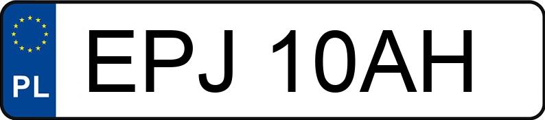Numer rejestracyjny EPJ 10AH posiada AUDI 80 - EPJ10AH